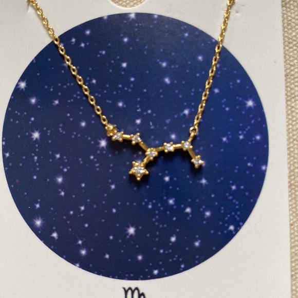 Virgo Constellation Necklace & Gift Pouch 💗 Gold - Picture 4 of 9